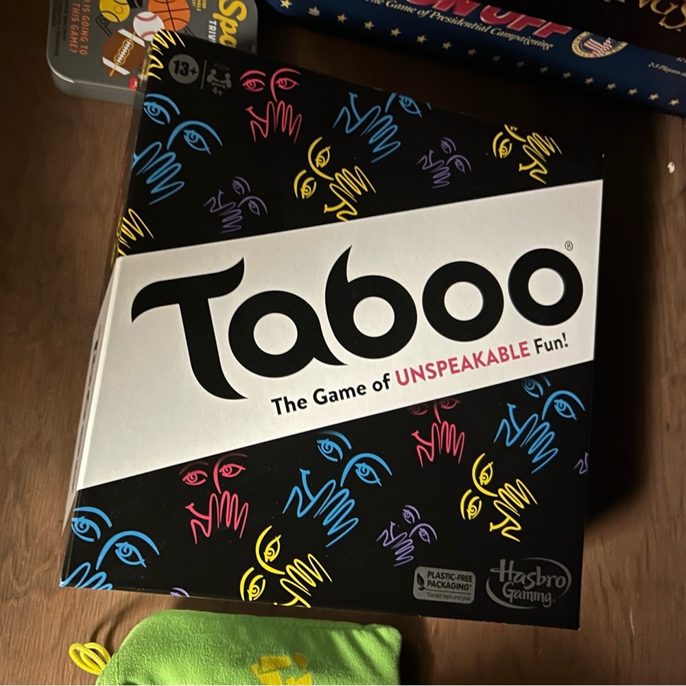 Taboo Party Game by Hasbro - Black with Multicolor Accents